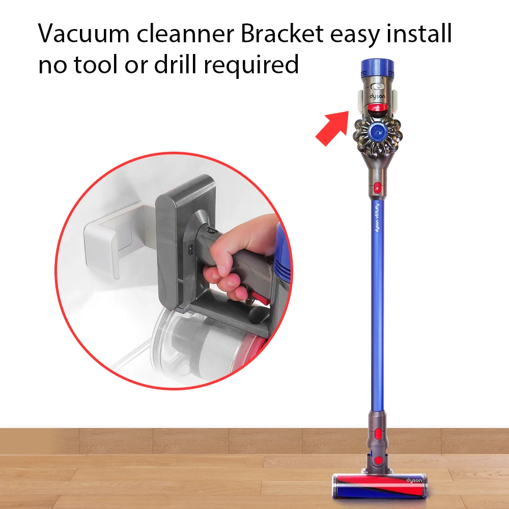 Suporte para Aspirador de Parede Suporte para Armazenamento Compatível com Dyson v7 e v8 - Image 3