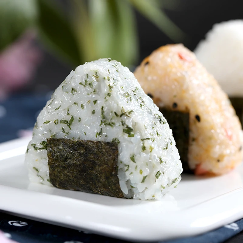 Onigiri stampo triangolo palla di riso stampi produttori triangolo Sushi  stampo per Bento e giapponese pasto in scatola bambini Bento rosa -  AliExpress