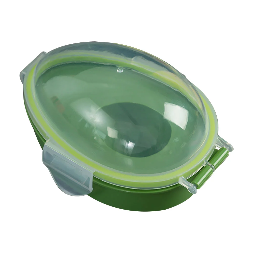 

Delicate Adorable Avocado Storage Box Plastic Fresh Keep Container Transparent Lid Fruit Food Containers Organizer