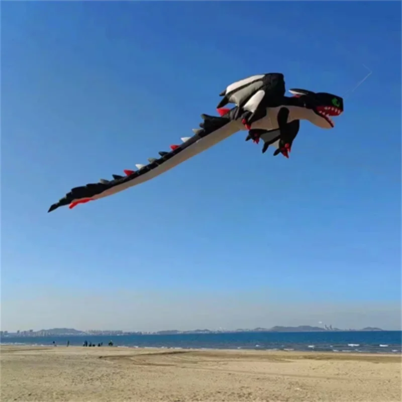 

Free shipping 13m Dragon Kites flying Soft kites Pendant Nylon fabric Inflatable Show Kite Line Laundry Outdoor Fun Toys adults