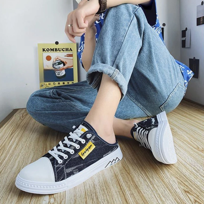 

Rubber Male Slipper Casual Slides Canvas Men's Shoe Summer Sale 2024 Fashion With Free Shipping Fun Comfortable Clappers Elegant