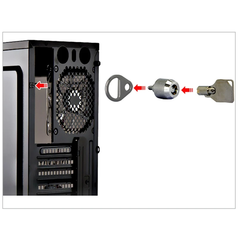 Desktop Computer Lock Computer Case Lock For Internet Cafe Office Management