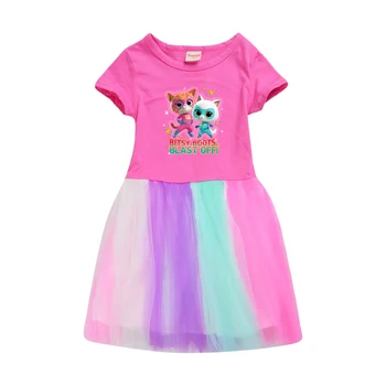 Vestiti per Bambine, Abbigliamento Carino per Neonata, Vestiti Autunnali per Bambini, Abito Principessa SuperKitties, Vestito da Compleanno per Neonata