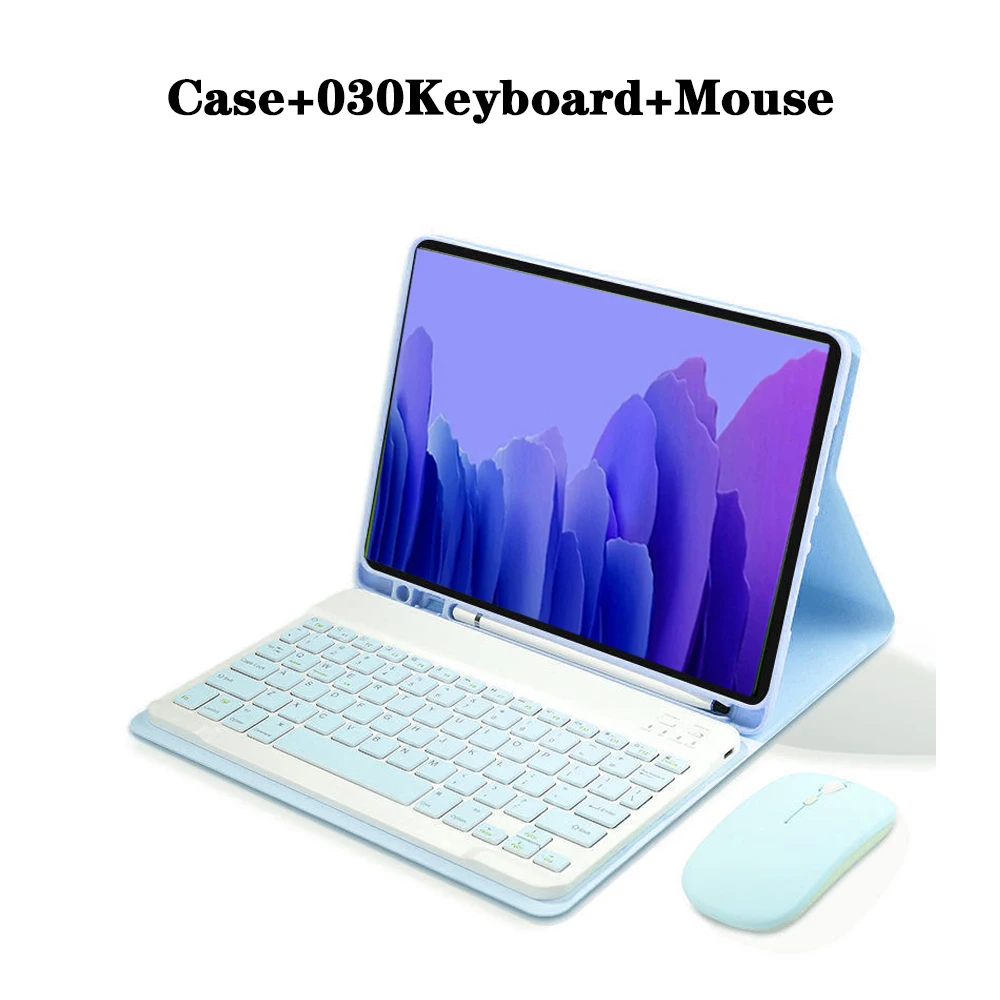 Premium Keyboard Case with Pencil Holder & Detachable Bluetooth Keyboard