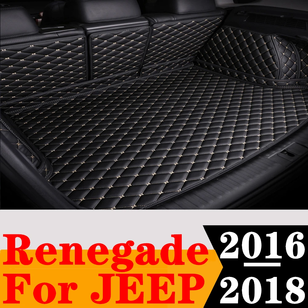 

Полный Комплект ковриков для багажника автомобиля на заказ для JEEP Renegade 2018 2017 2016, задний коврик для груза, поднос багажника, коврик для багажа, детали для автомобиля