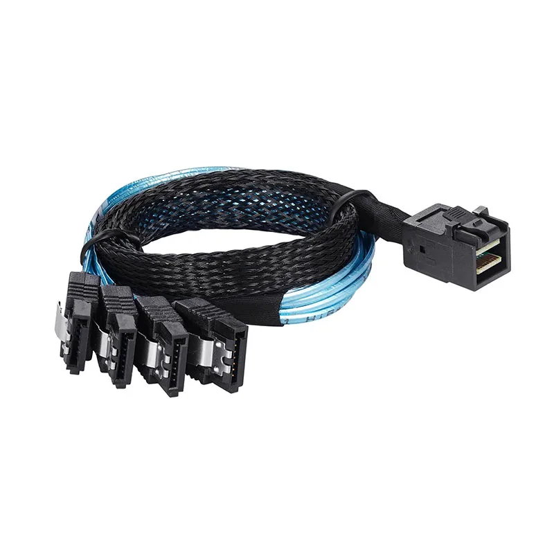 Mini Sas hd 12g Sff8643 a Sata Cabo Interno Sff 8643 Placa-mãe Controlador para Sata Disco Rígido Servidor Cabo - Imagem 3