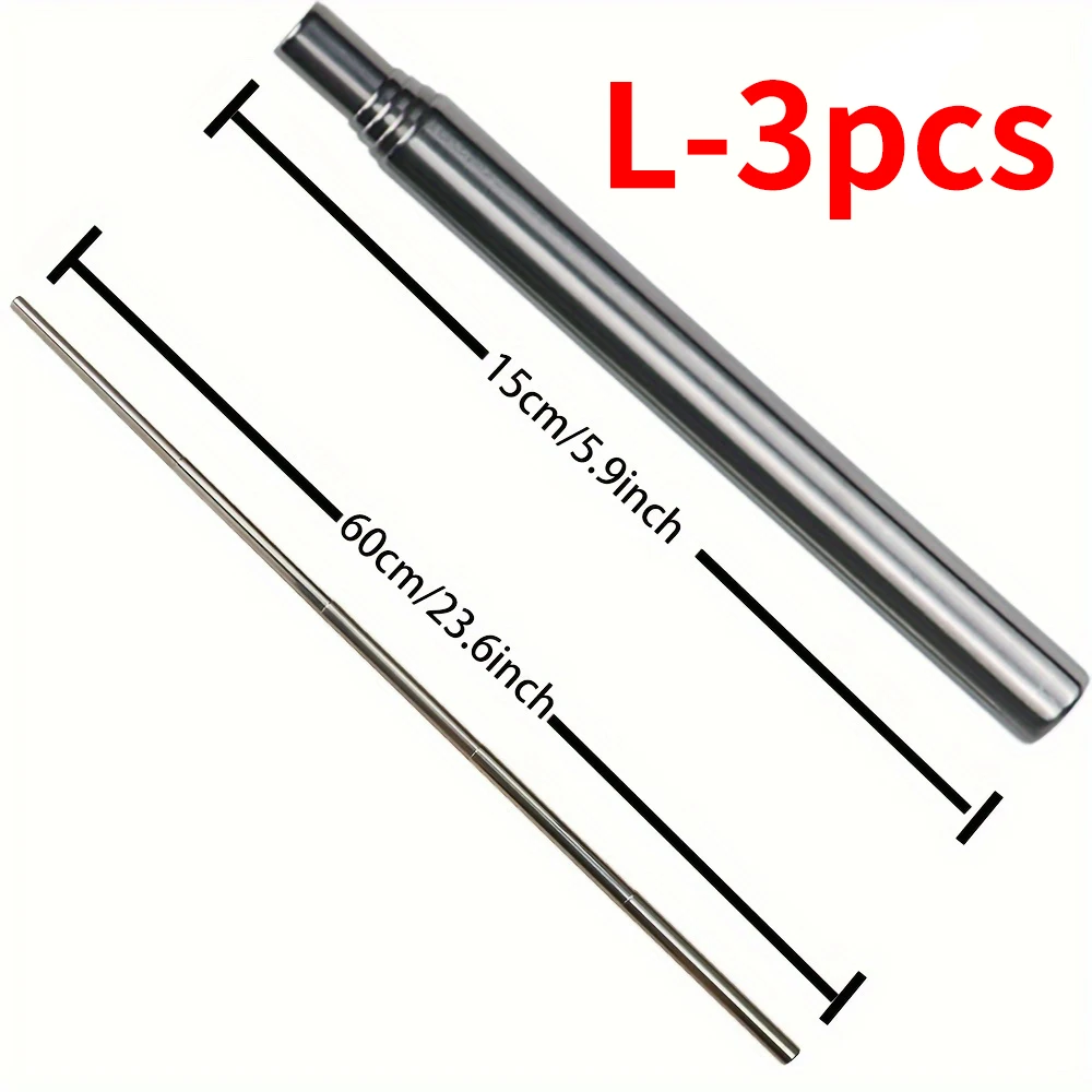 Portable Stainless Steel Fire Blowing Pipe for Cooking, Picnic, and BBQ