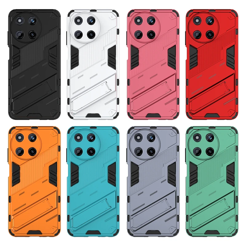 For Cover OPPO Realme 11 Case Realme 11 4G Global Capas Shockproof Bumper Kickstand Back Holder Cover Realme11 Realme 11 Fundas