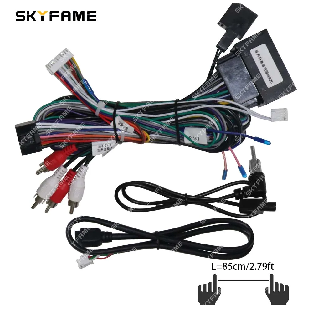 Car Wiring Harness Adapter Canbus Box Decoder Android Radio Power Cable For Chevrolet Cruze Malibu Opel Corsa RZ-GM59/GM-SS-04A