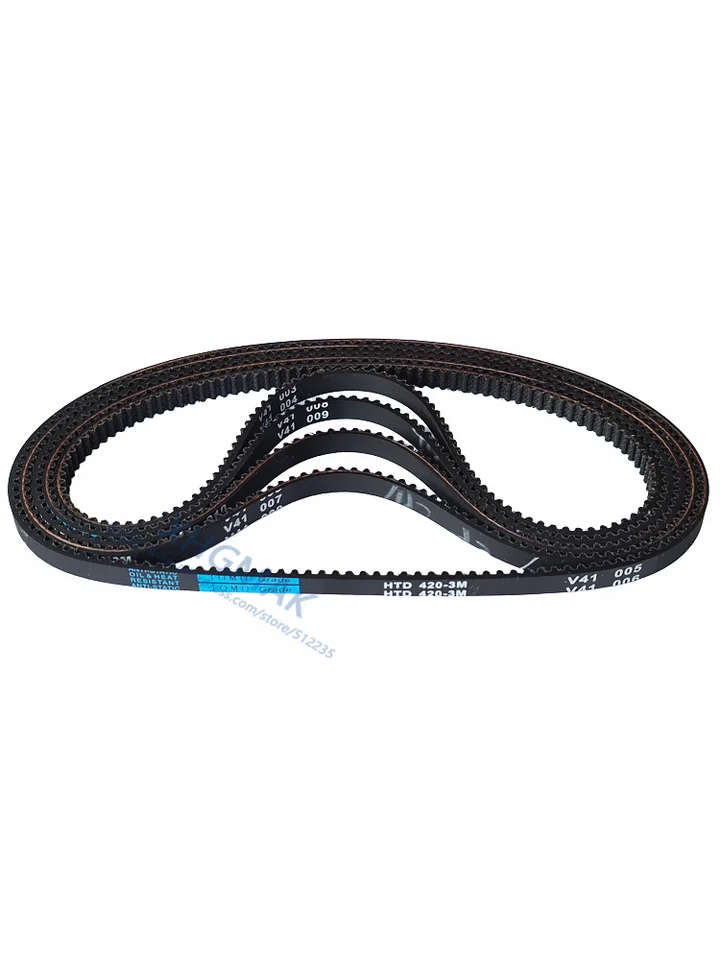 Lot De 10 Courroies Synchrones HTD 3M - Longueur 189 à 228mm, Largeur 6 à 20mm - Caoutchouc, Pas 3mm