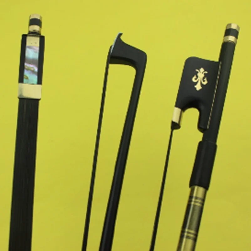 Hot Sale PRO High Quality Black Carbon Fiber Viola Bow Black Horse Hair