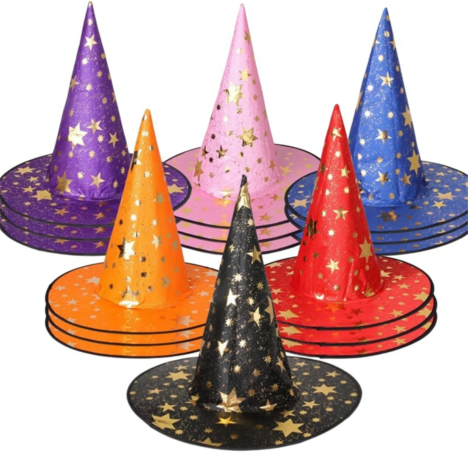 Halloween Hat for Children Adult Masquerade Dress Up Magician Wizard Pentagram Witch for Party party hat halloween witch hat halloween hat lamp