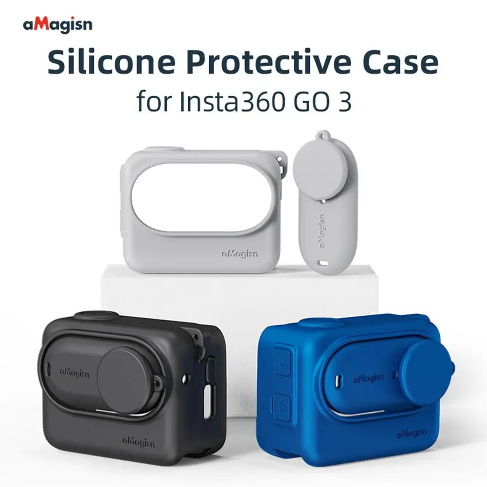 Amagisis Per Insta360 Go3 Custodia Protettiva In Silicone Per Insta360 Go 3 Action Camera Accessori Protettivi