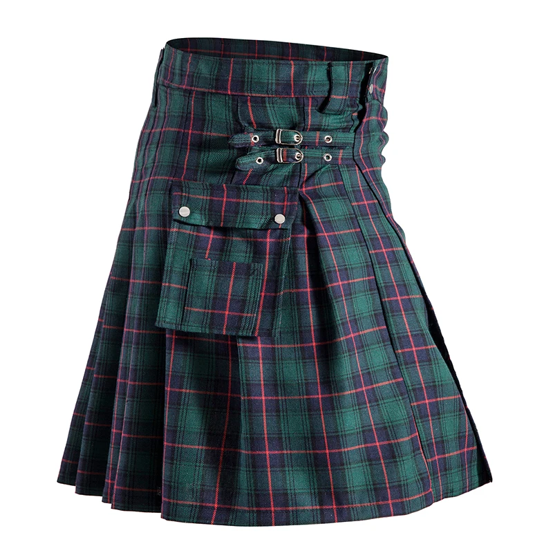 

New Fashion Men's Women's Short Skirt Traditional Highland Scottish Plaid Skirt Kilt Men Vintage Medieval Clothing Renaissance