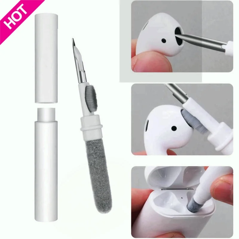 

Bluetooth Earphones Cleaning Tool for Airpods Pro 3 2 1 Durable Earbuds Case Cleaner Kit Clean Brush Pen for Xiaomi Airdots 3Pro