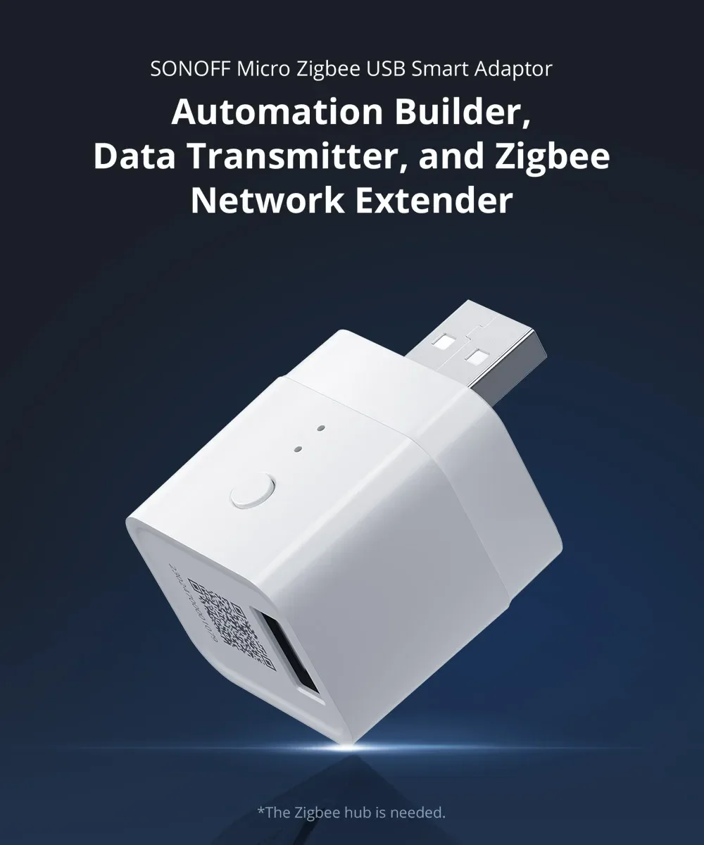 ZBMicro Micro Zigbee USB Smart Adaptor Intelligent Switch Support Fsat Charging