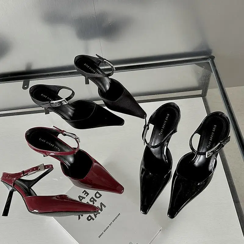 

Туфли женские на шпильке-шпильке, с острым носком