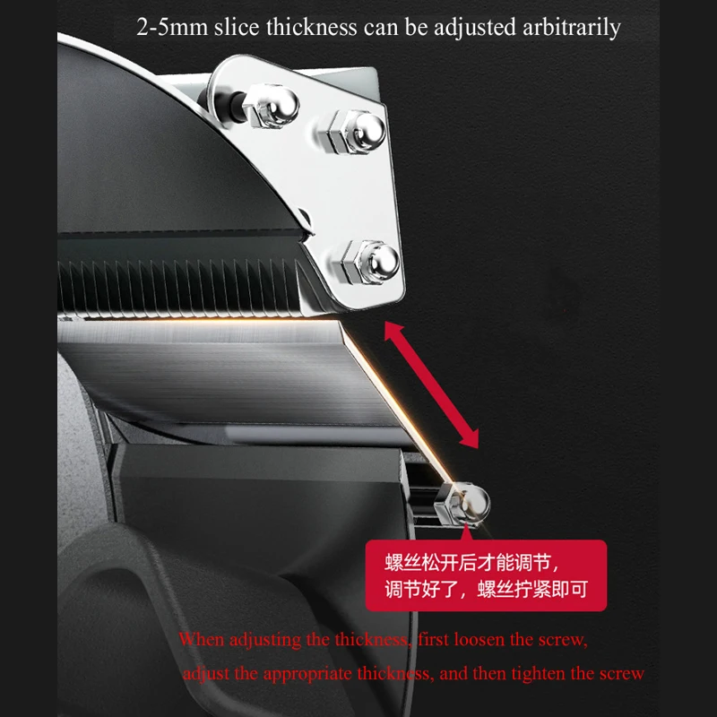 PBOBP Precision Steel Blade Carbon Steel Blade Electric Deli Meat Cheese Food Ham Slicer Commercial And For Home Use 4