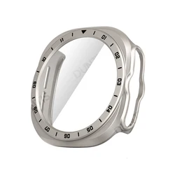 Enhanced Protective Case with Tempered Glass Screen and Hard PC Bumper for Watch Ultra 2 (Starlight)