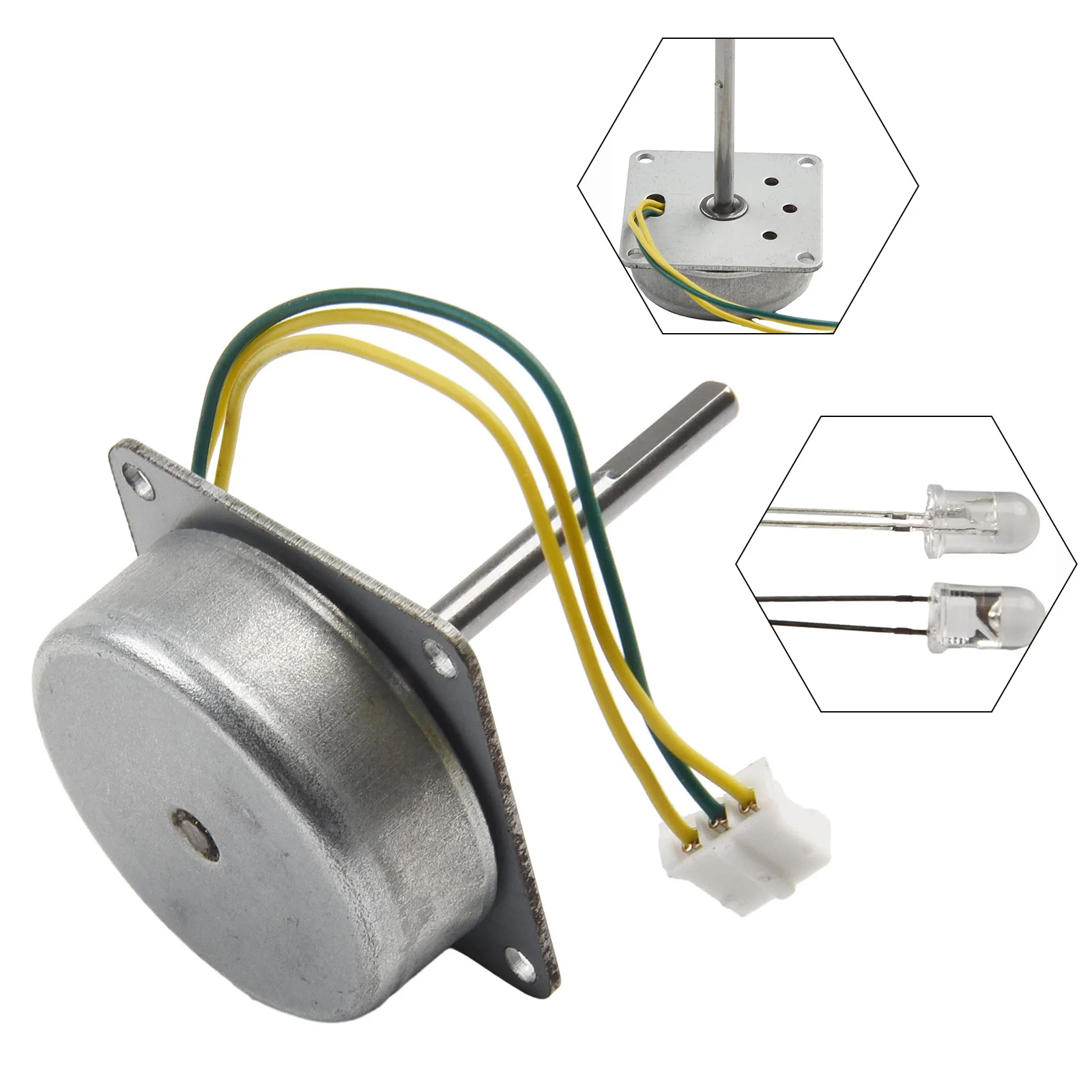 Description Picture 3 of itemThree Phase DIY AC Brushless Wind Power Hand Cranked Generator Motor 3-24V Electrical Equipment Water Conservancy Generator