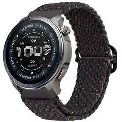 Sport Nylon Strap, 22mm/20mm Adjustable Watchband Bracelet - Strap width 20mm (Star black)