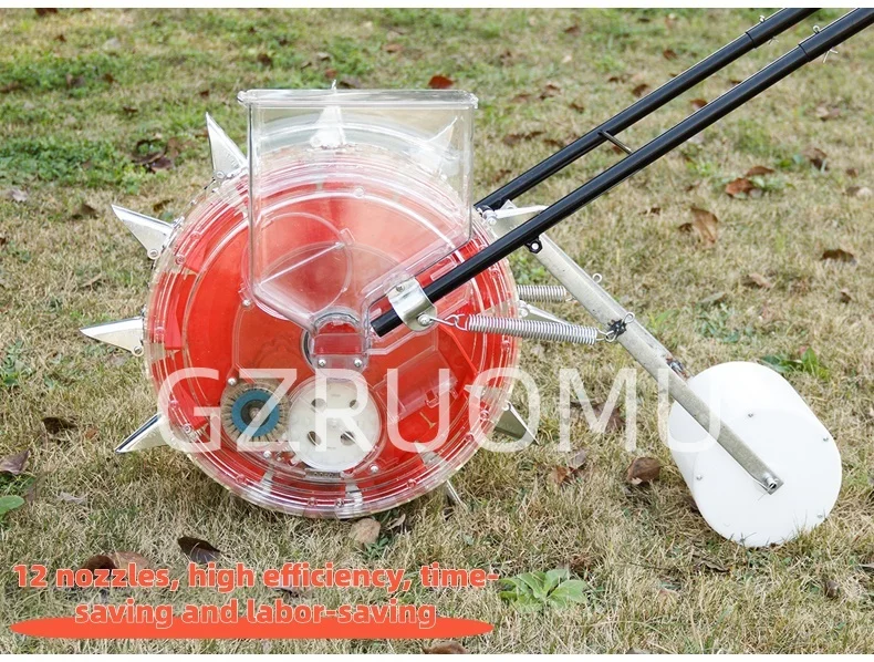 Drum Type Seeder Hand Push Multi Function Sowing Machine For Corn Peanut Soybean