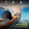 1pc Swimming Cap, Men's and Women's Swimming Cap, Waterproof Cap, 1 Nose Clip, 2 Rarplugs, 3D Rar Ergonomic Design, For Adults 4