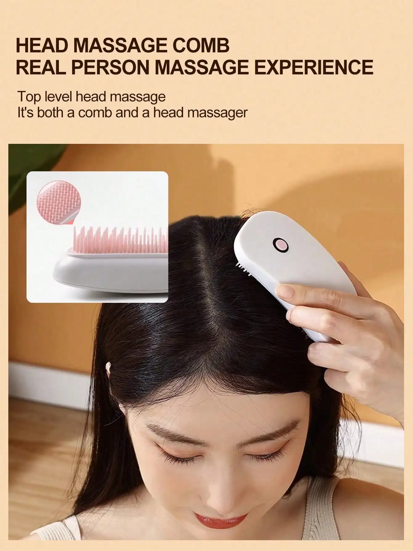 Electric Vibration Massage Comb for Head Pressure Relief