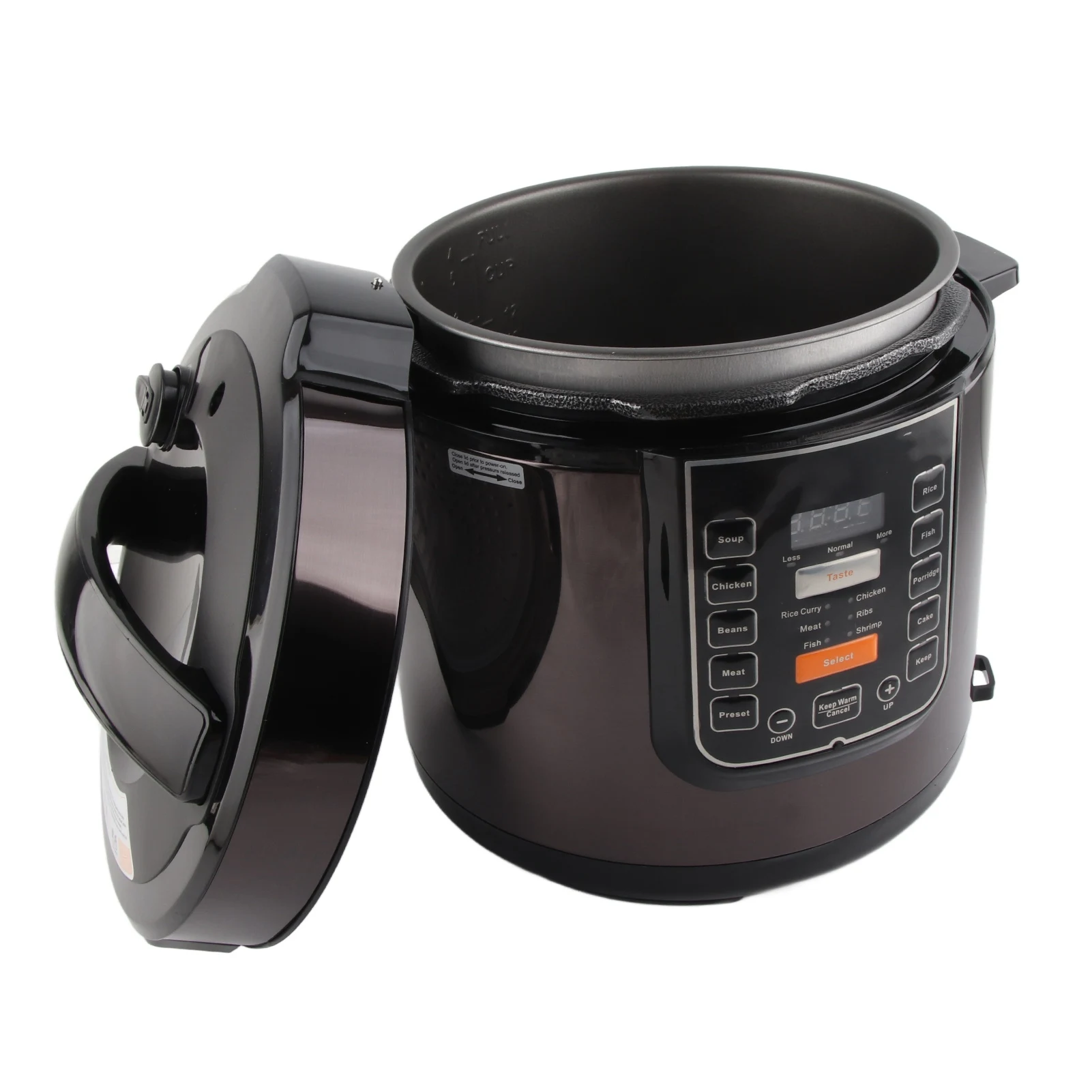 6L Electric Pressure Cooker Multifunctional Smart Slow Cooker Soup Porridge Rice Intelligent Pressure Pot 220V