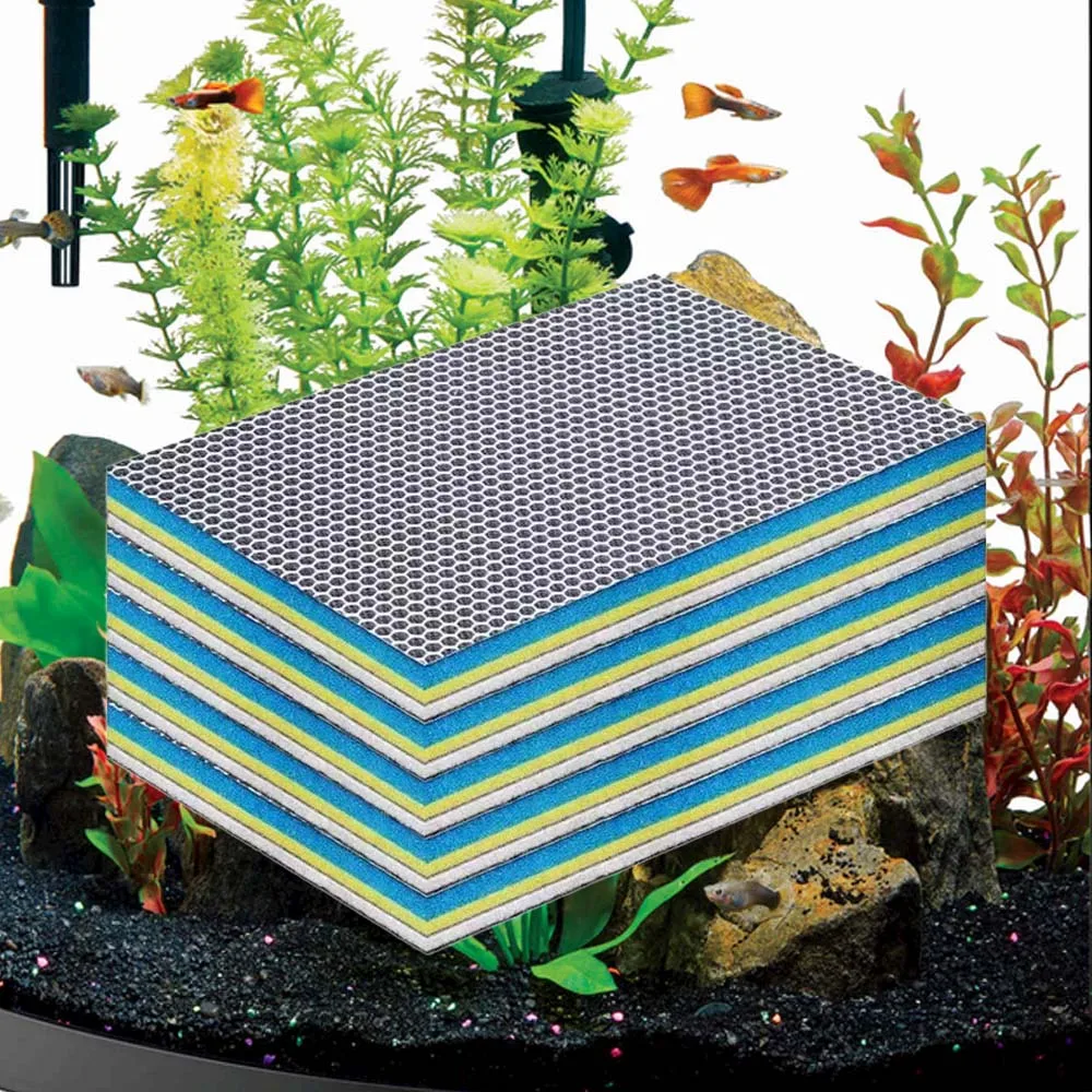 Aquarium Filter Media Newly Premium 12Layer Filter Pads For Fish Tank Aquarium Sponge Foam Filter Accessories for Pond Cuttable 6