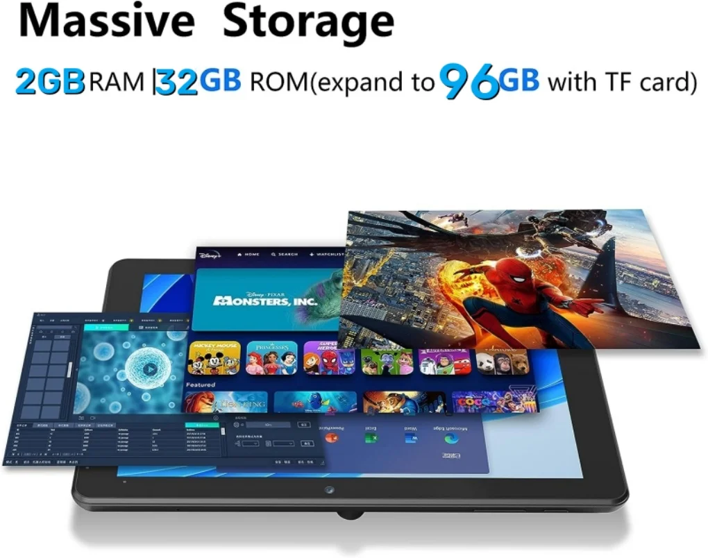2024 Hot Sales 10.8 INCH 64 Bit 2GB RAM +32GB ROM M06 Windows 10 Cameras Quad Core Bluetooth-Compatible Micro Usb 6