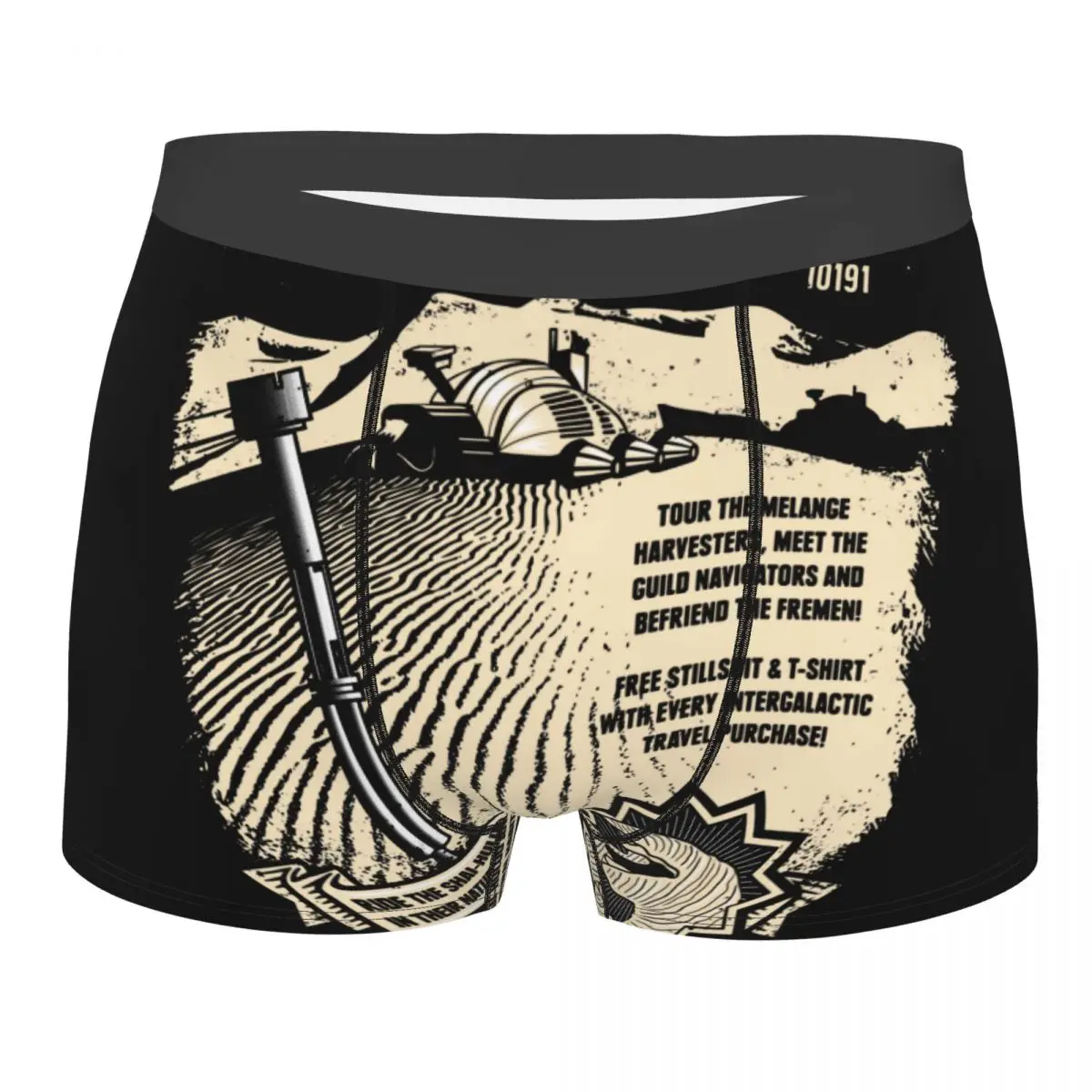 

Boxer Shorts Panties Men Visit Arrakis Underwear Dune Herbert Frank Sandworm Science Fiction Polyester Underpants Plus Size