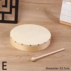 Wooden Frame Drums Set with Drum Stick - Kids Educational Percussion Toy (E)