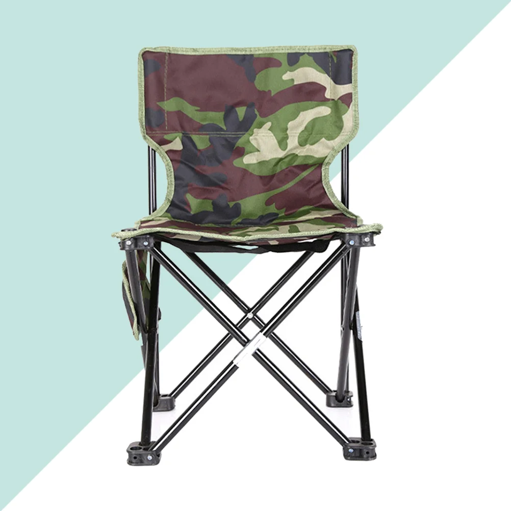Portable collapsible camouflage folding chair outdoor fishing lounge chair camping travel beach stool leisure seat