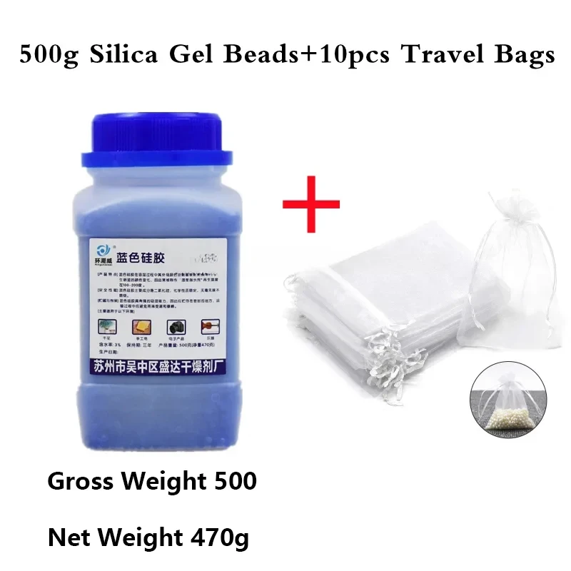 Silica Gel Desiccant 500G Gel Blue Orange Desiccant Dehumidifier Drying Blue Silica Gel Desiccant