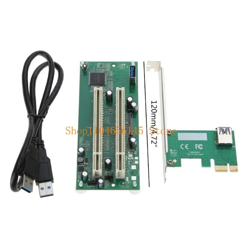 652F PCI-E 2xPCI 어댑터 케이블 PCIE x16 카드 PCI 확장 변환기