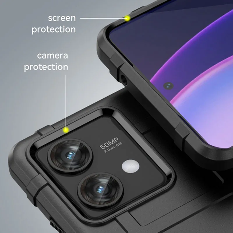 Per Motorola Moto Edge 40 Neo Case Custodia Protettiva In Gomma Opaca Siliconica Motorola Edge 40 Neo Cover Anti-Drop Edge 40 Neo Case