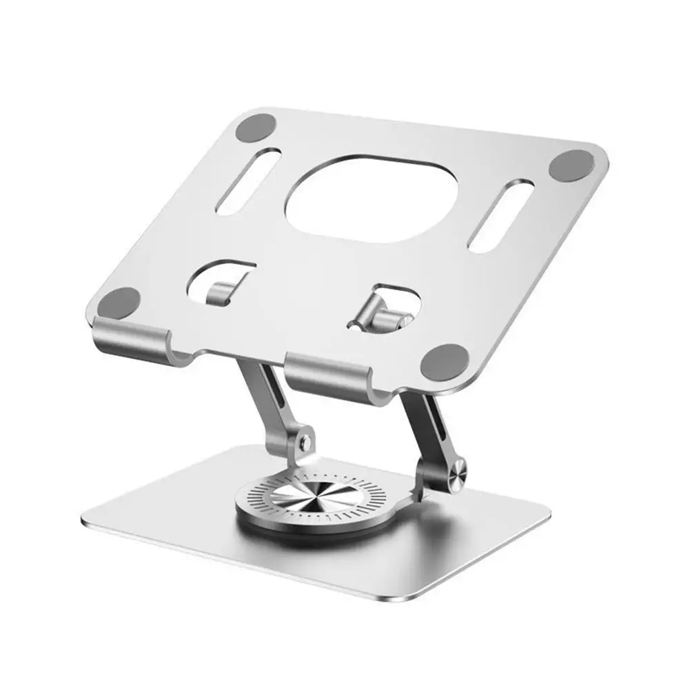 Aluminum Alloy Laptop Stand For MacBook Pro Air Foldable 360&deg; Rotation Anti Slip Tablet Holder Notebook Lifting Cooling Holder