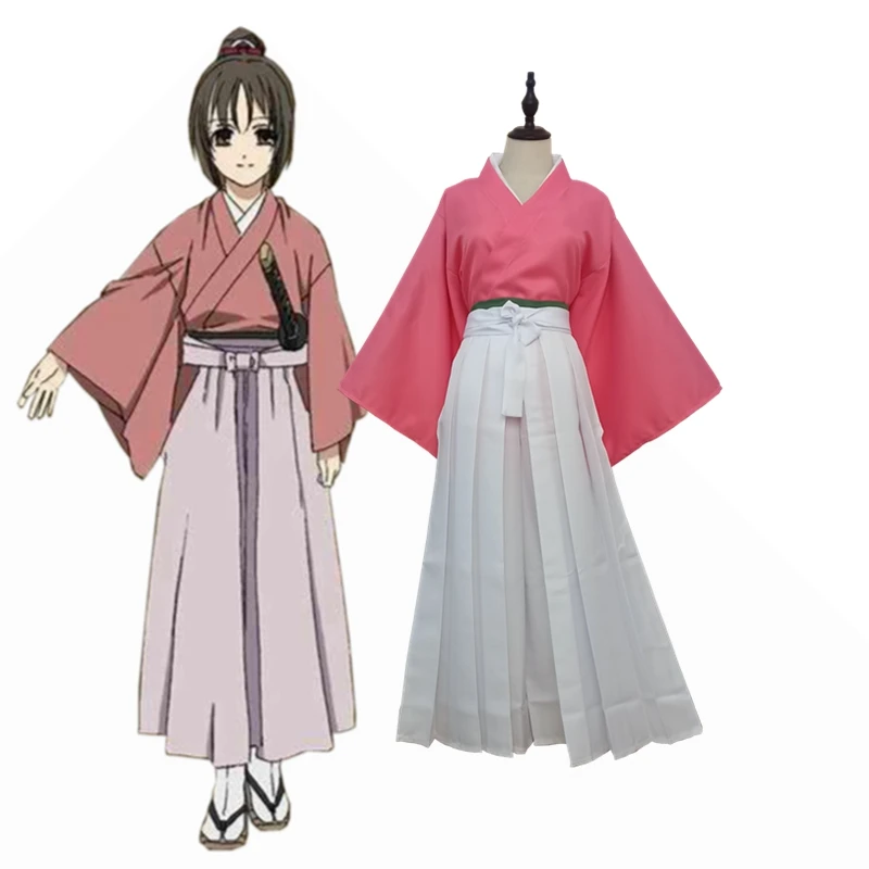 

Men Women Hakuouki Yukimura Chizuru Kimono Cosplay Costume Adult Kimono for Halloween Party Anime Costume