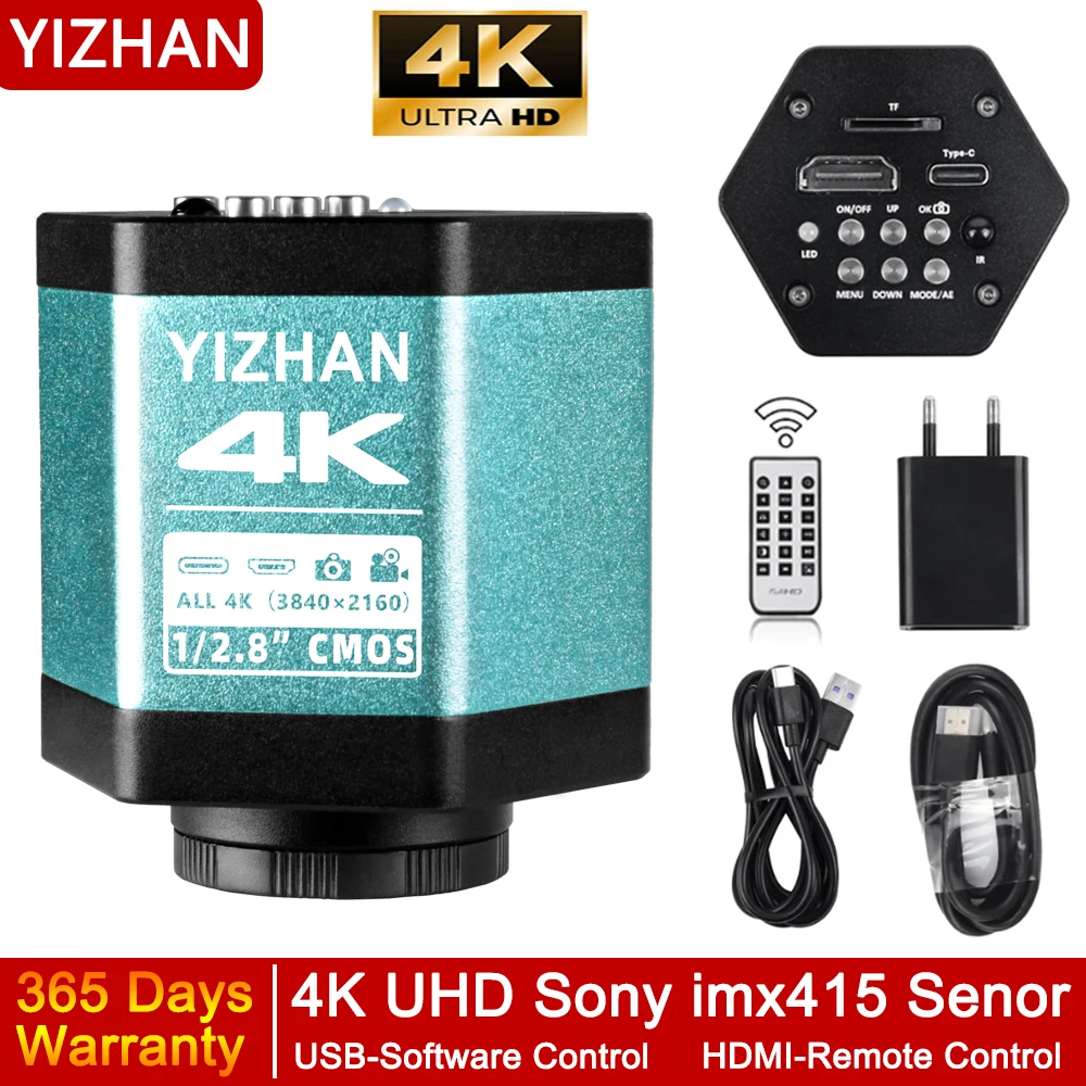 130m 4本 1080P HDMI USB電子デジタルビデオ顕微鏡カメラ 130倍ズーム Cマウント