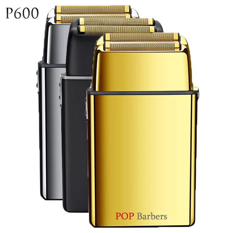 Popbarbers 8800RPM Scissors Rechargeable Metal Beard Shaver Men's Electric Shaver Slimming Head Shaver Professional Trimmer 6