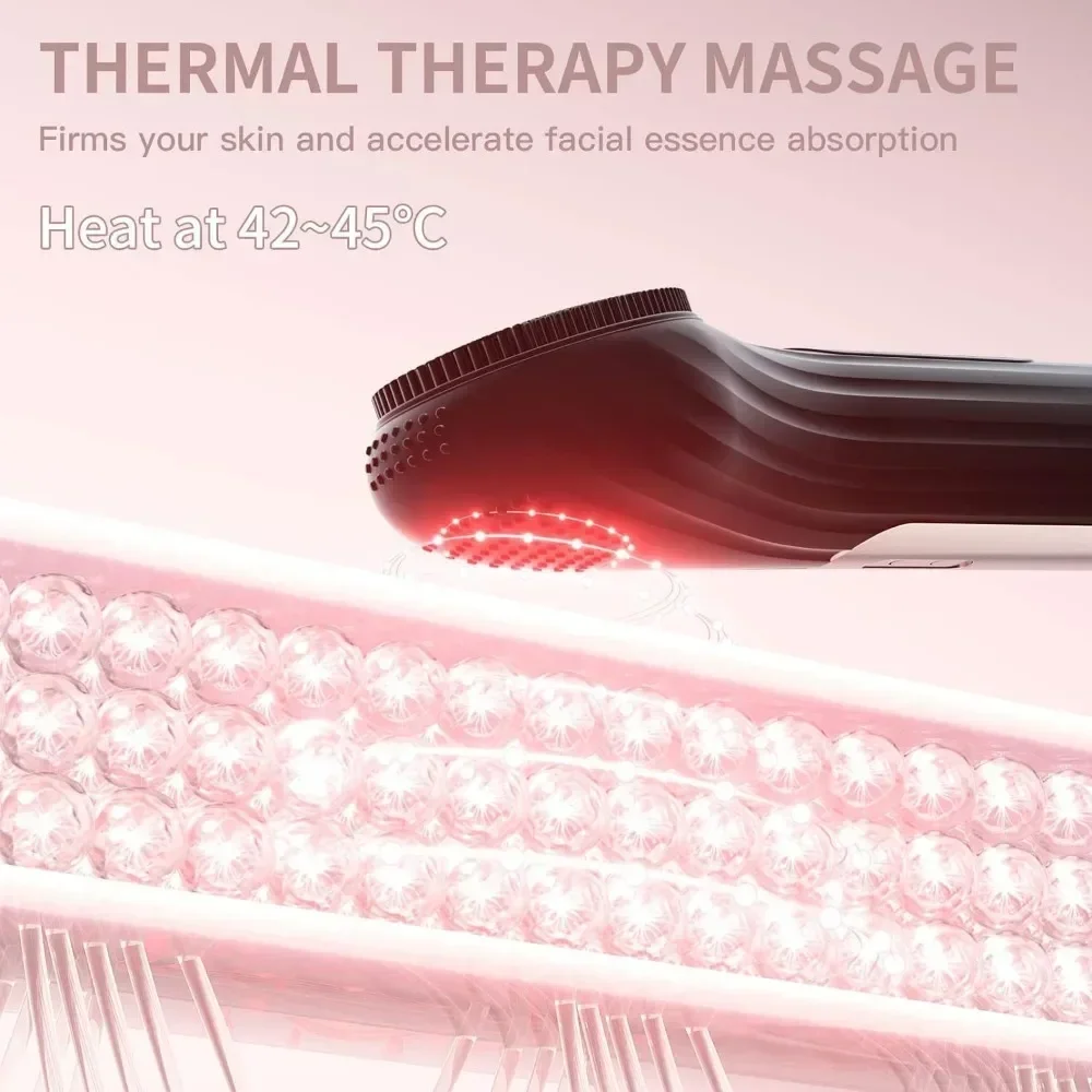 Electric Powered Facial Cleansing Brush IPX7 Waterproof Soft Silicone Face Scrubber Exfoliator Vibrating Sonic Face Massager