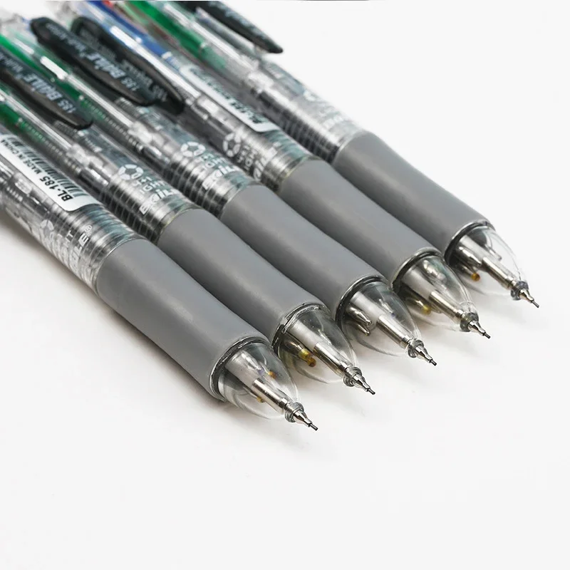 Multicolor 5-in-1 Ballpoint Pen with Automatic Pencil & Eraser
