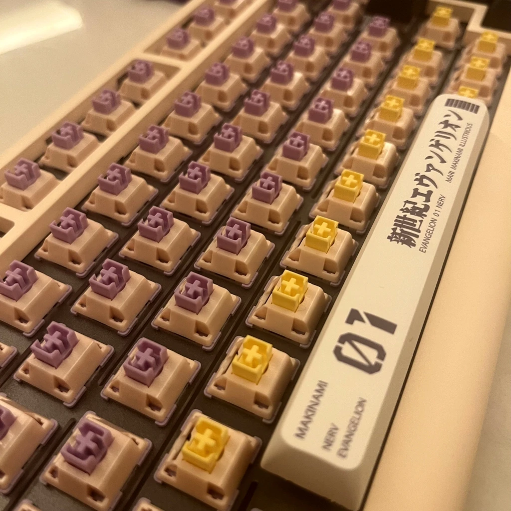 V3, Banana Splits Tátil Linear, Interruptores Personalizados GMK67 Holy Panda