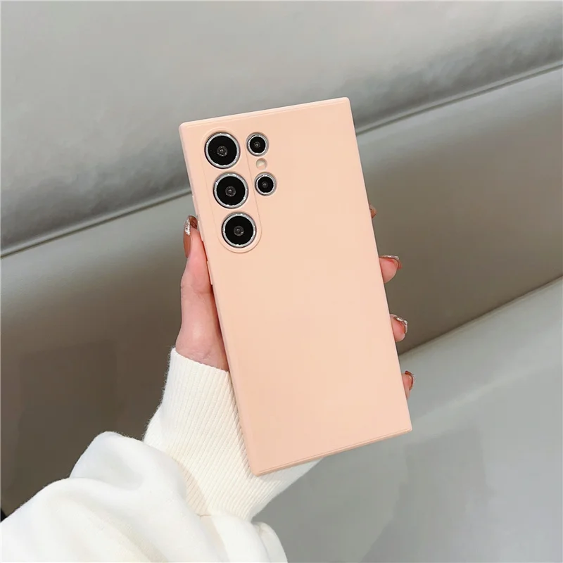 Premium Liquid Silicone Shockproof Phone Case with Soft Square Frame Design