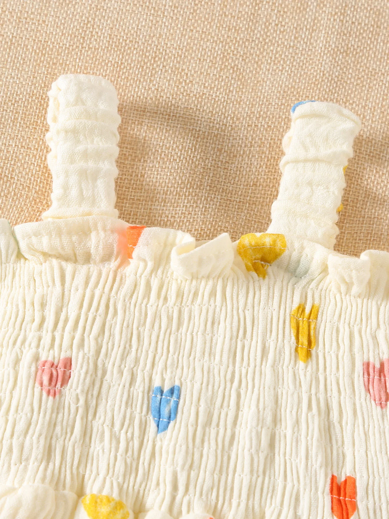 Cotton Baby Girls Heart Print Bodysuit