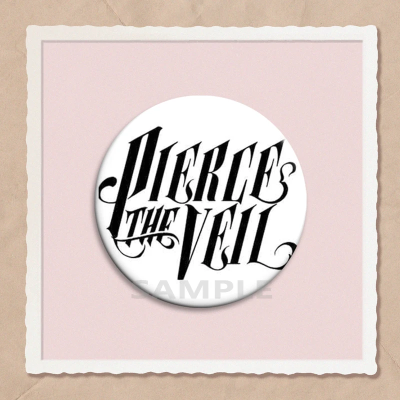 Pierce The Veil Collide with The Sky Album Art Pin Brooch - Music Lover's Decorative Tinplate Badge