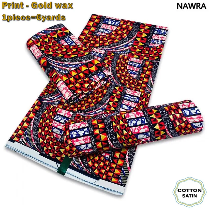 2024 Newest African Grand Golden Wax Fabric Ankara Glitter Golden Wax Soft Flash Gold Print Batik High Quality Pink Women Pagne 6