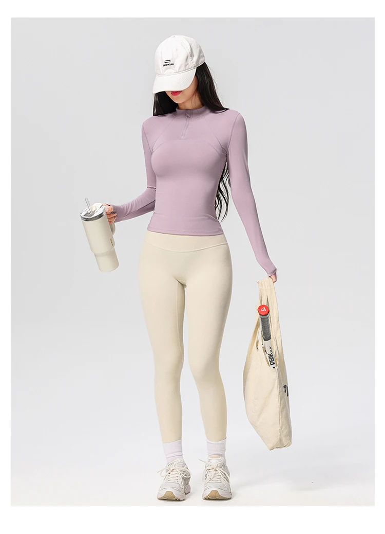 Women's Long Sleeve Yoga Training T-Shirt Horse Riding Sports Fitness Active Wear Top Comfortable Breathable Workout Shirt S57184e29aa2644fda266a606ca163925T