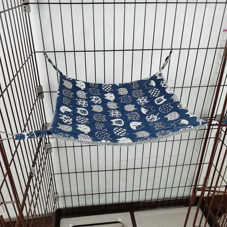 Petaurus Breviceps Warm Double Layered Hammock Three Layer Pet Hanging Squirrel Sleeping Bag Pet Supplies Hamster Hammock 2